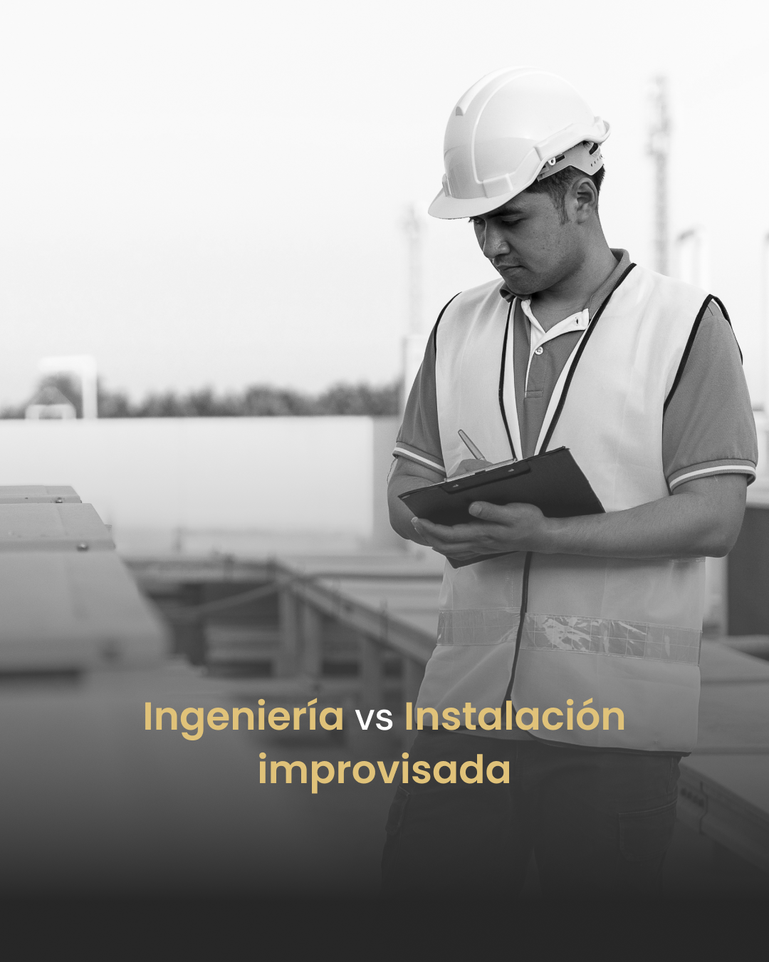 Infografía sobre ingeniería vs instalación improvisada de sistemas de enfriamiento evaporativo industrial de K3 en Monterrey.